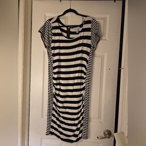 Jessica Simpson, Maturnity Line, XL, Black and White Striped Dress